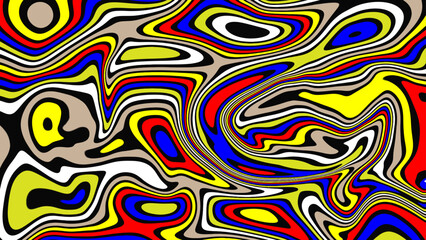 Abstract multicolored liquid blurred background. Design, art