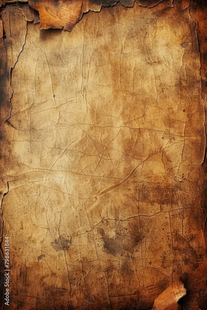 Poster the aged parchment-like background features classic motifs and subtle sepia tones in a rustic settin
