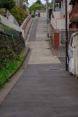 東京新宿区南元町新助坂の都市風景