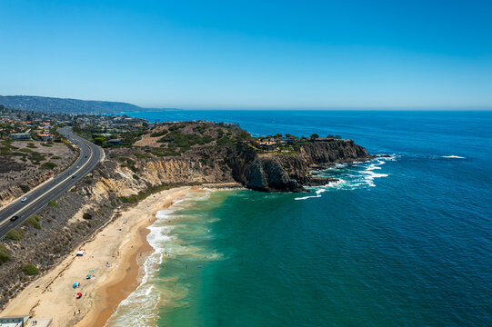 Aerial Photo of the Point of Newport Beach's Cliff-Side Point by Crystal Cove