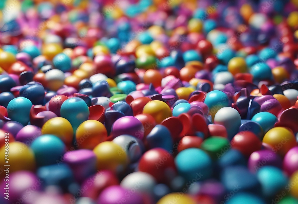 Poster '3d abstract toy rendering background'