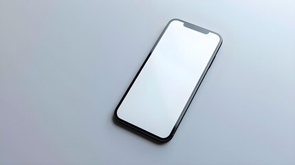 Smartphone isolated mockup iPhone with white screen in a white background, Mobile phone on white background, 3d high quality vector mobile mockups. Ultra realistic smartphone. ai generated 