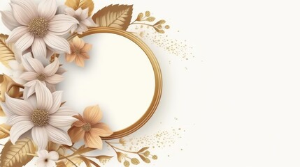 Elegant Floral Wedding Invitation Design Template