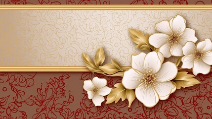 Elegant Floral Banner for Weddings and Formal Events