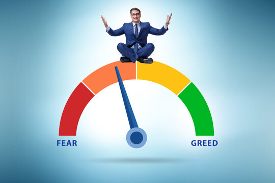 Fear and greed investor behaviour concept - Powered by Adobe