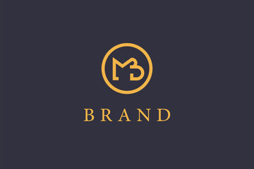 MB logo designed using initials letter M and B CONCEPT