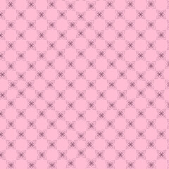 Seamless pattern with floral lines. pink background