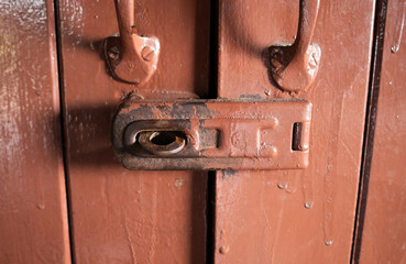 old wooden door