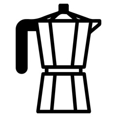 coffee icon outline element design for templates.