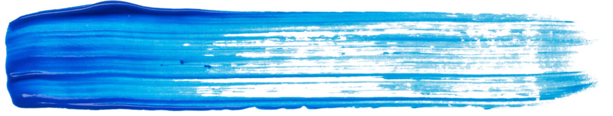 blue brush stroke isolated on white background