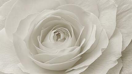 Close Up of a White Rose Flower