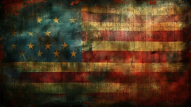 A patriotic scene featuring the USA flag superimposed on an image of the U.