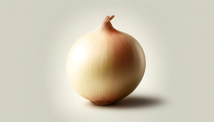 onion on a wooden table - obrazy, fototapety, plakaty