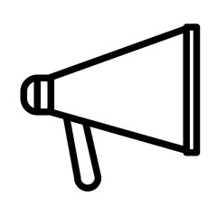 megaphone illustration in line style