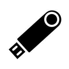 USB illustration in solid style