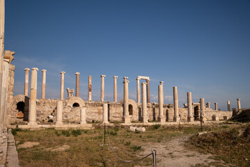Historical columns, Historical columns from ancient Rome, Antique columns, Historical village from...