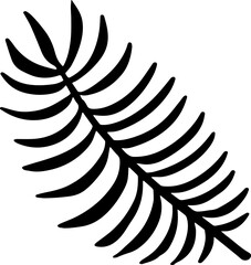 hand drawn vector of leaf decoration.