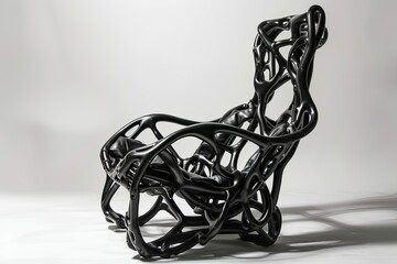 Fototapeta na wymiar chair made of freedom concept, surrealism, creative furniture design intricate and original