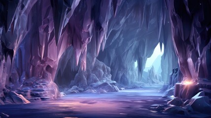 Mystical Cave&rsquo;s Ethereal Glow