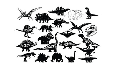 Dinosaur  Vector bundle, Baby Penguin Clipart, Silhouette, Vector, icons, illustration, design