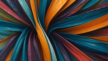 /imagine: Colorful twisted shapes in motion against an abstract background, resembling vibrant ribbons dancing in the wind. The hues blend seamlessly, creating a mesmerizing display of fluidity and en