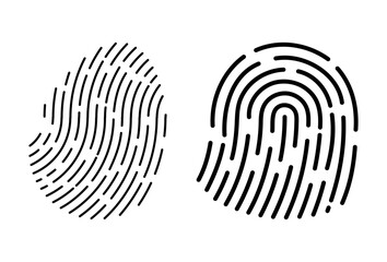 human black fingerprint icon