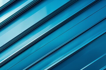 Obraz premium Blue Abstract Metallic Wave: Steel, Glass, Sky Texture