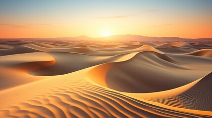 Sunset Serenity on Desert Dunes