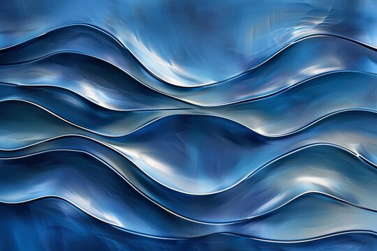Metallic Blue Pattern