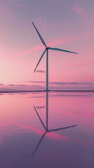 Fototapeta premium wind turbine as a symbol for renewable wind energy