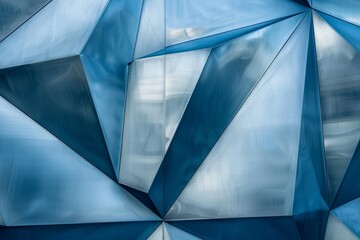 Blue Steel Geometric Innovation: Silver Textures Combining with Compelling Details