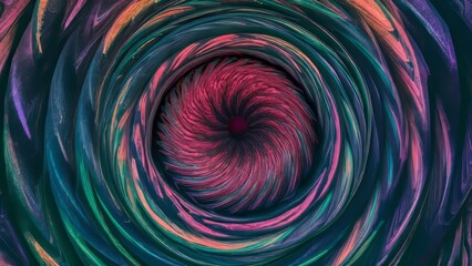 A visually stunning abstract texture featuring a swirl of vibrant colors