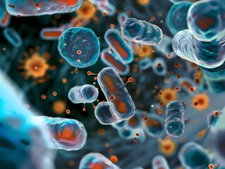 Antimicrobial Resistance Illustrated Through Microscopic Pathogens and Microorganisms in Abstract Environment