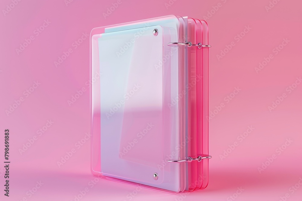 Aufkleber a stack of colorful binders with a colorful background