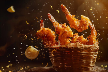 Crispy shrimp tempura.
