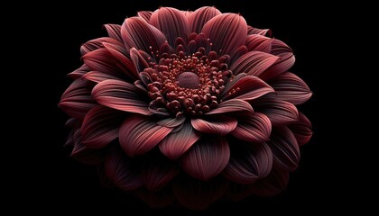Generative AI - Macro Photography - Blue Flower - Nature - Lotus
