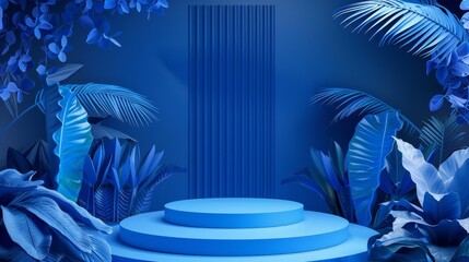 Serene Tropical Spa Scene with Bamboo, Palm Trees, and Ocean Waves - obrazy, fototapety, plakaty