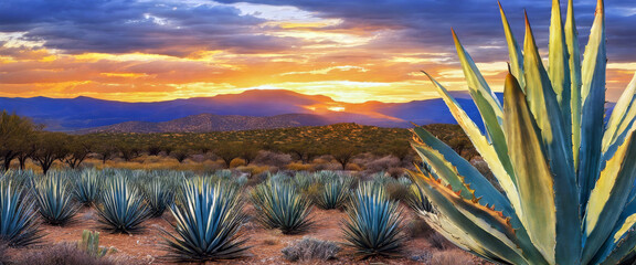 agave Tequila lanscape - Powered by Adobe