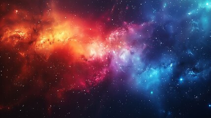 Fototapeta premium A spectacular design of the USA flag set against a cosmic starry background, blending national pride with the vastness of space.