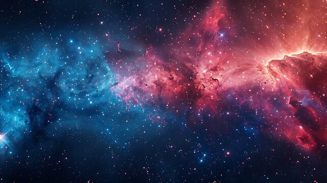 A spectacular design of the USA flag set against a cosmic starry background, blending national pride with the vastness of space.