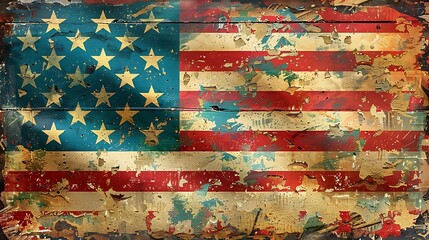A vibrant digital pixel art rendition of the USA flag, designed for tech-related themes and digital media, showcasing a modern pixelated effect.