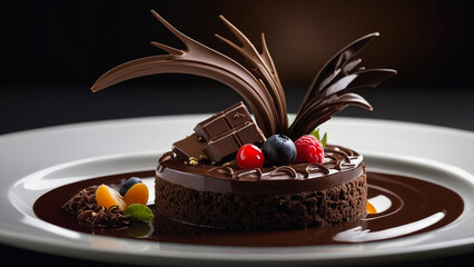chocolate fruit cake
