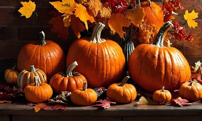 Thanksgiving Celebration Traditional Dinner Setting Food Concept