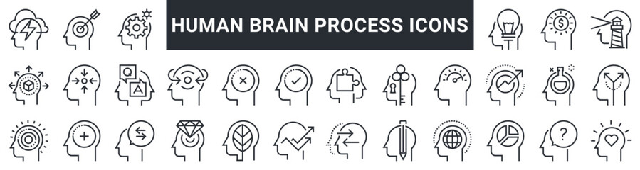 HUMAN BRAIN PROCESS icons