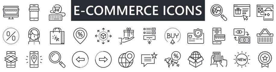 E-COMMERCE icons