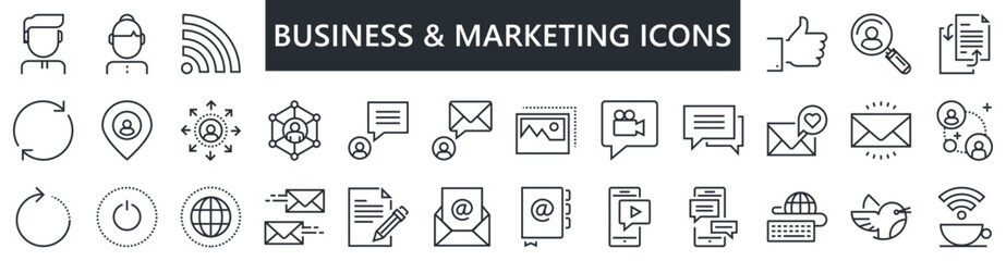 BUSINESS & MARKETING icons