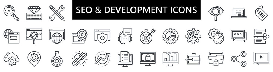 SEO & DEVELOPMENT icons