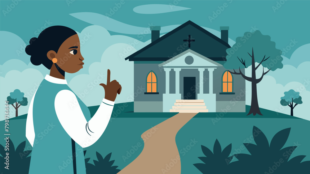 Poster a tour guide standing in front of an old weathered plantation house pointing to a symbol of oppressi
