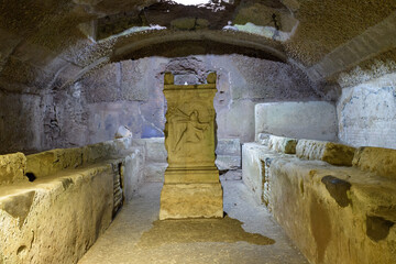 Mithraeum under the Basilica of Saint Clement. Rome, Italy.