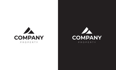 Real estate, Property, Home logo vector. House simple unique logo, black and white logo, premium elegant vector